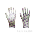 Serie de jardín guantes de jardín de poliéster impresos